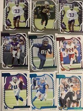 9 Lot 2022 Absolute Football  Rookies & Stars