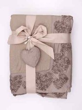 BRaya Trapunta Estiva Matrimoniale in Poliestere motivo cuore Marrone Madrid