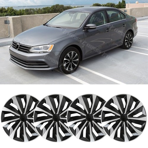 For VW JETTA Set of 4 15" Hubcap Wheel Rim Cover Hub Cap For R15 Steel Wheel - Picture 2 of 16