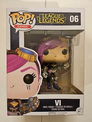 Funko Pop! Games: League of Legends #06 Vi - VAULTED Rare + protector