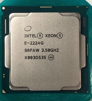 Intel Xeon E-2224G 4-core 4-thread LGA1151 3.50GHz 8MB 71W CPU processor