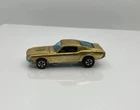 Vtg 1967 Custom Mustang Redline Hot Wheels Gold w/ Brown Interior Hong Kong #2