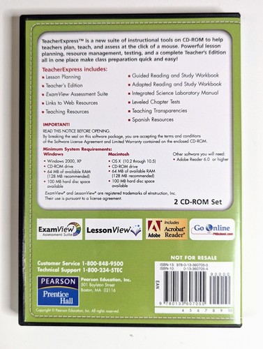 Prentice Hall LIFE SCIENCE Teacher Online Access Pack CD-ROM Homeschool EXPRESS - Picture 4 of 4