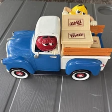 M&Ms Sweet Wheelin Red’s Garage Blue Pick Up Truck Candy Dispenser