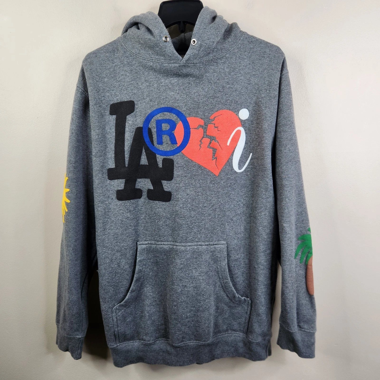 The Kid Laroi RARE Family Club Pullover Pouch Pocket Double Sided Hoodie Medium