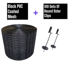 Solar panel bird wire mesh guard kit proofing pigeons pest 100 clips net roll