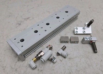 Smc MXS12-100B Shock Absorb Cylinder Slide Table 12mm Bore 100mm Stroke New Read