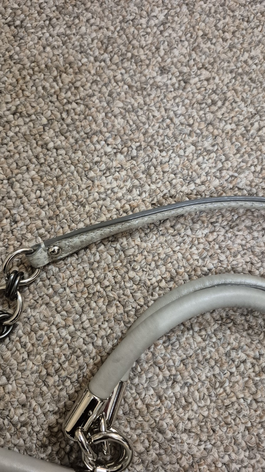 Coach Madison Pinnacle Python Embossed Gray/Silve… - image 6