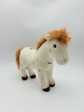 Steiff Horse Pony Plush Spotty Brown White Spotted Original Tag 071287 - 10"