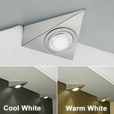 Mains Triangle LED Kitchen Under Cabinet Lights Unit Cupboard Counter Downlight