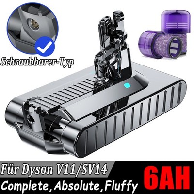25,2V 6,0Ah Akku für Dyson V11 SV14 Akku Absolute Complete Screw In-Akku Filter