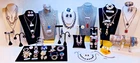 HUGE HIGH END ALL SILVERTONE VINTAGE JEWELRY LOT-80 PC-TRIFARI-MONET-EISENBERG++