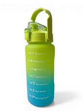 42oz Water Tumbler With Sip Lid And Handle Blue/Green NEW