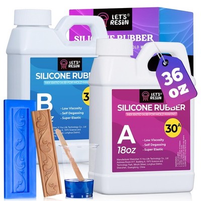 LET'S RESIN Silicone Mold Making Kit, 30A Liquid Silicone Rubber for Mold Mak...