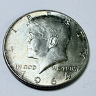 1964 Kennedy Half Dollar • 90% Silver • Circulated Coin - Free Shipping #8220