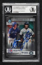 BAS 2018 Bowman Draft Josh Stowers Griffin Conine #RV-CS BGS Authentic Auto 03hd