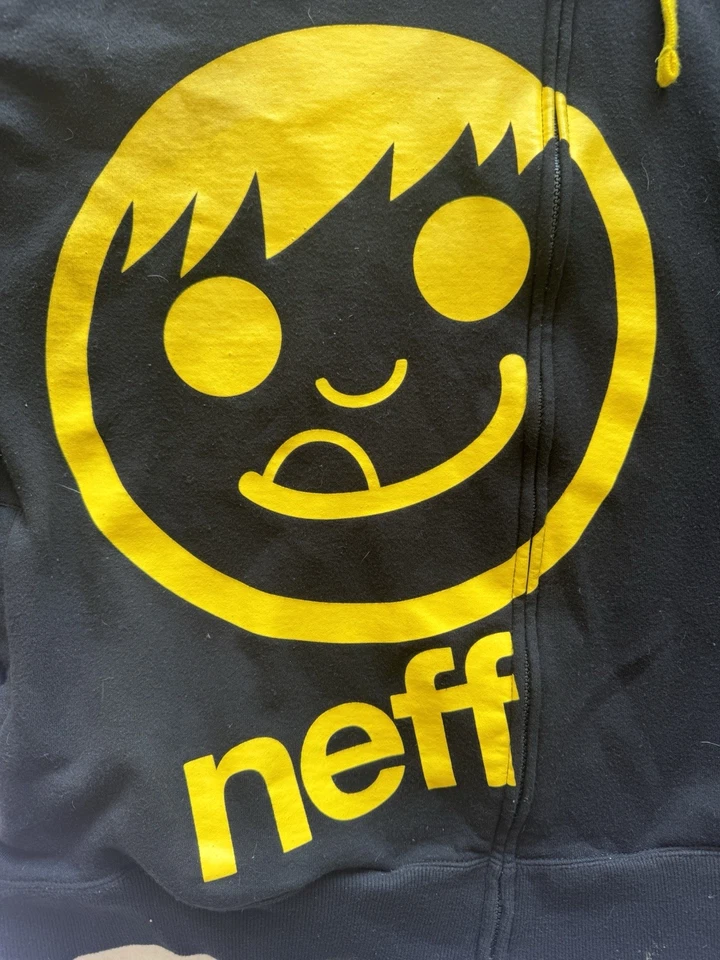 Vintage Neff Men's Hoodie Zip Up Skateboarding Skater Snowboarding Y2K 90’s - Image 2 of 4