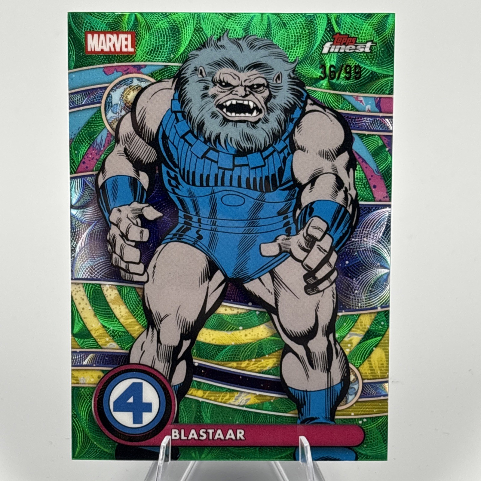 Topps 2025 Finest Marvel Fantastic Four Blastaar Negative Zone NZ-018 /99