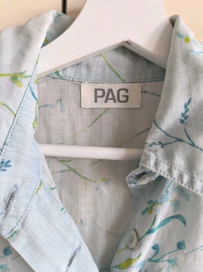 Hermosa blusa corta vintage de lino de PAG   Foto 3 de 4