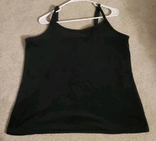 Torrid Size 2 Black Velour Pajama Cami Sleep Tank Top Loungewear Soft Cozy