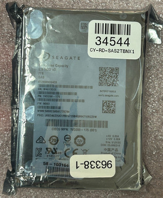 NEW Seagate ST2000NX0433 2TB 128MB SAS 12Gb/s 2.5'' Enterprise HDD Capacity v3