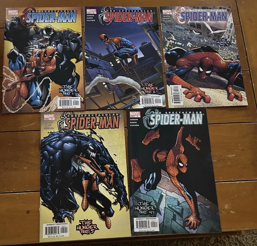 Spectacular Spider-Man #1,2,3,4,5 Marvel, 2003 Ramos, Venom The Hunger 🔥 Lot