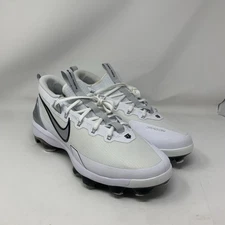 Nike Mens 13 Force Trout 9 Elite MCS Baseball Cleats White/Silver FZ0884-102 NEW
