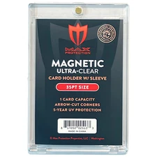 200ct Max Pro UV Ultra Clear Magnetic Card Holder 35pt for Sleeved Cards