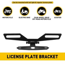 For Motorcycle Bike License Plate Mount Holde...