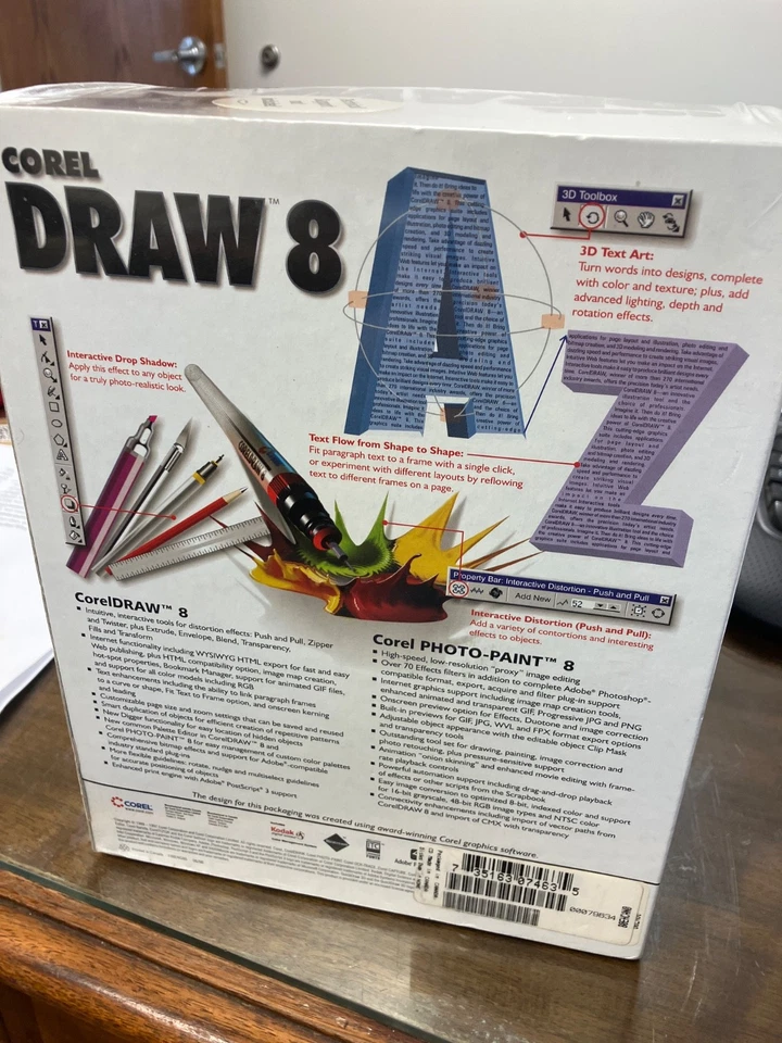 Coreldraw 8 New, Sealed Box. Big Box Software - Image 3 of 4