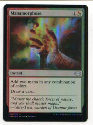Magic The Gathering MTG Double Masters Foil Karte #208 Manamorphose