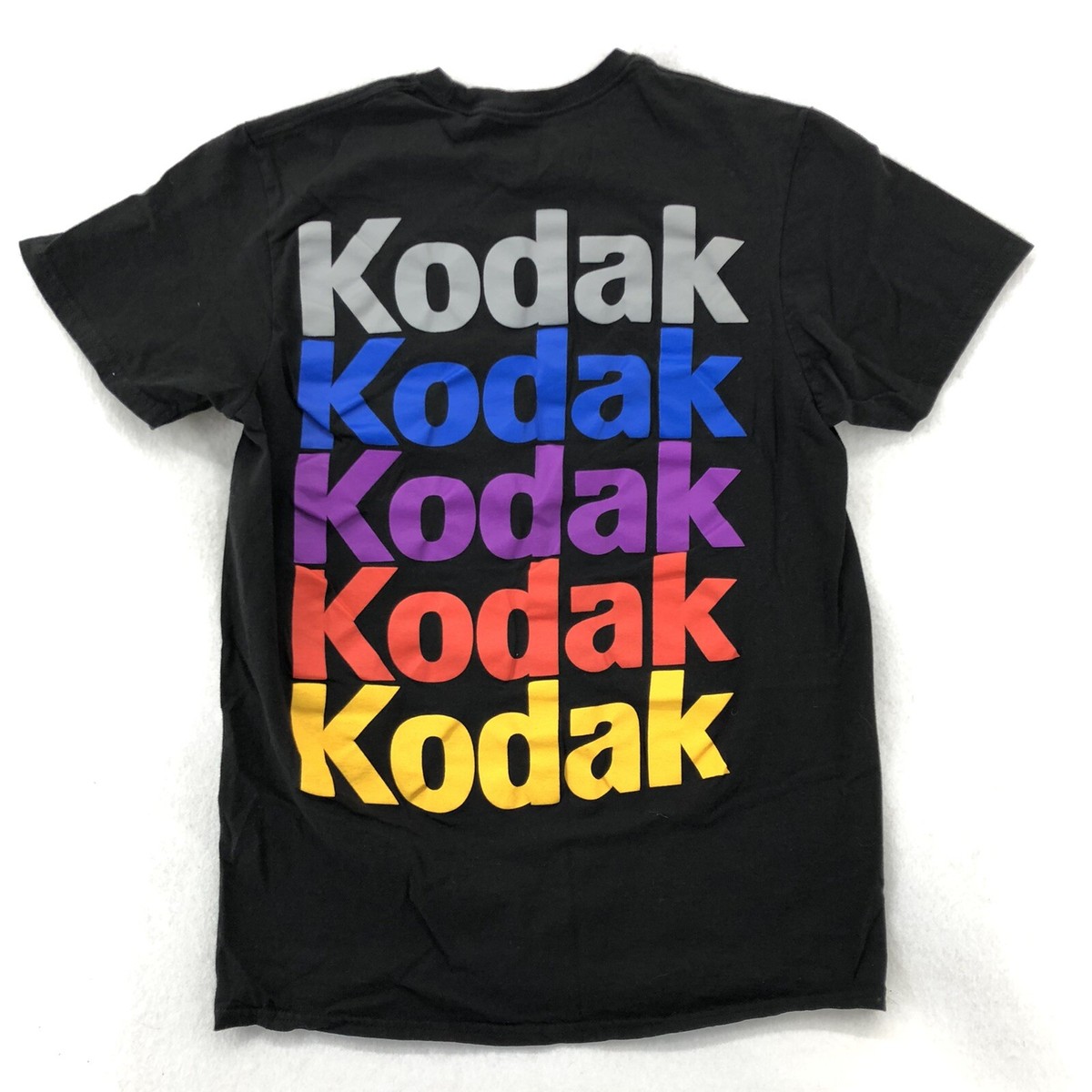 ★KODAK★ Yoyo Man Graphic Short Sleeve T-Shirt BLUE Kodak Mens Size M Short Sleeve T-Shirt Black Rainbow Spell