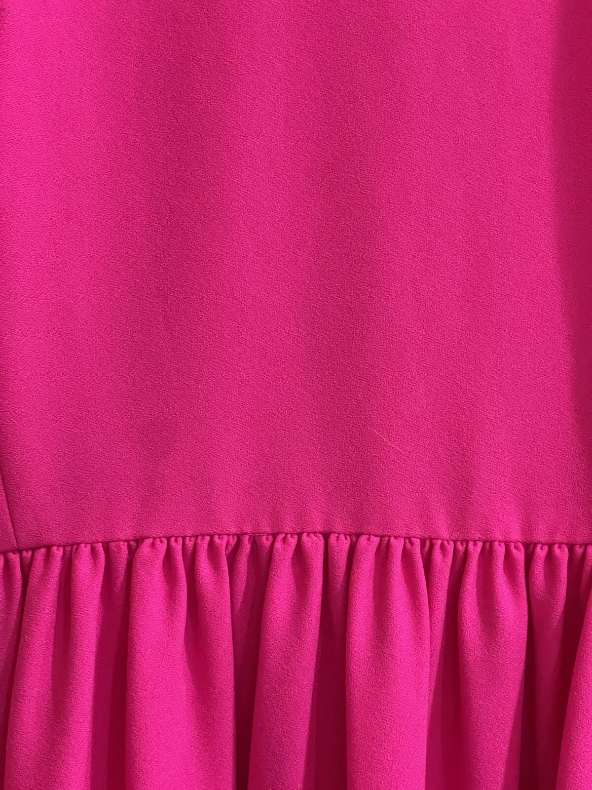 Mini abito rosa neon Kate Spade Ruffle Fit & Flare taglia 4 festa ballo