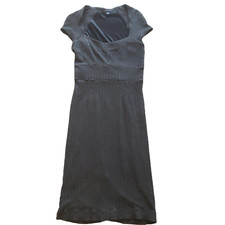 Banana Republic Fitted Dress Size 4 - Black and Grey  Herringbow Design