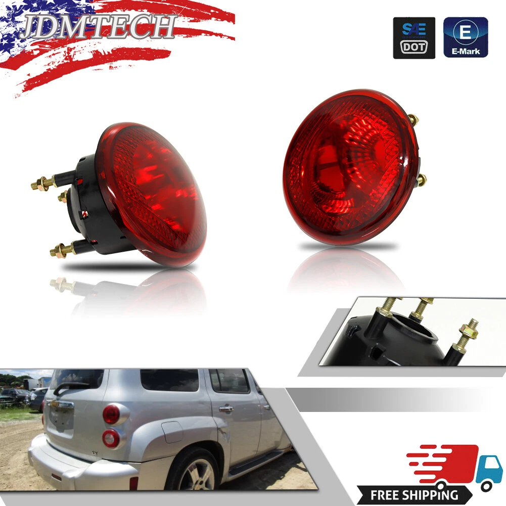 Upper Tail Lights Set fits 06 11 Chevrolet HHR Red Tail Lamps Lens