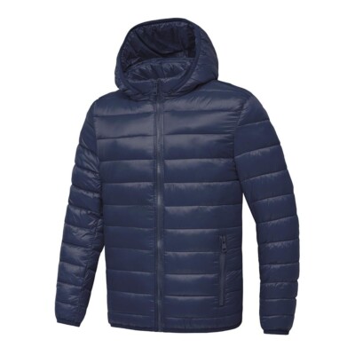 HERRENJACKE BLAU WINTER UND FRÜHLING WASSERDICHT MIT ABNEHMBARER KAPUZE / 500 GR