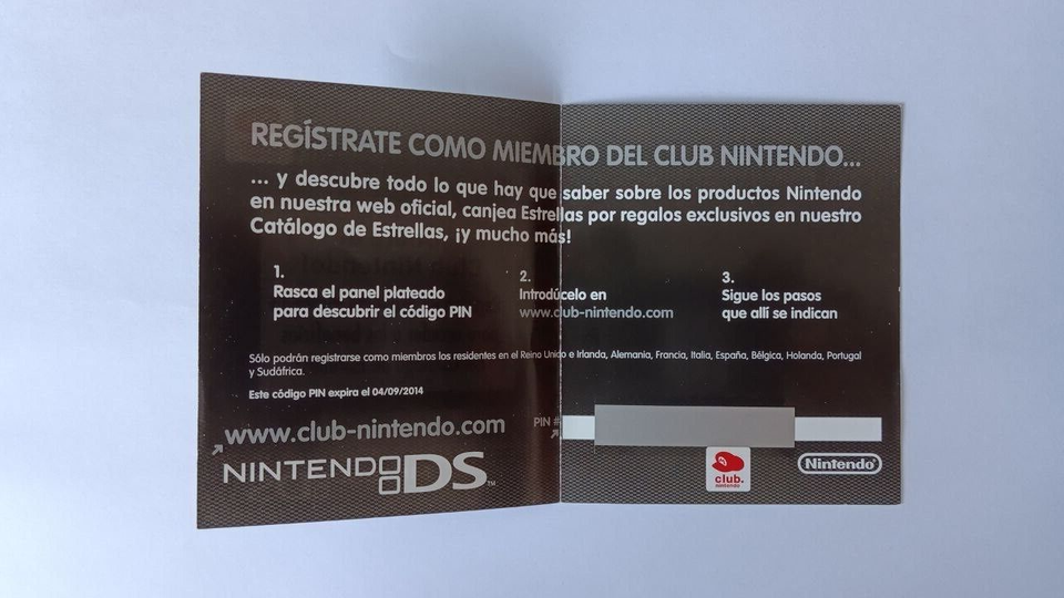 Pokemon Nintendo DS Club Points VIP NO GAME Point 7356 Spanish