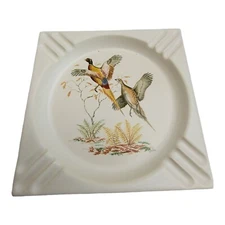 Vintage Hyalyn Pottery Pheasant Game Bird Table Ashtray 618 USA Mid Century
