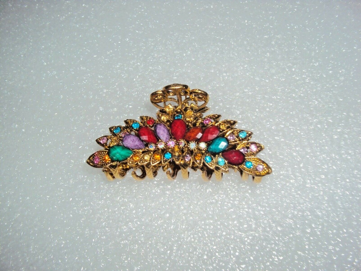 Crystal Rhinestone Hair Clip Claws Clamp Hairpin--Rainbow  display picture 2
