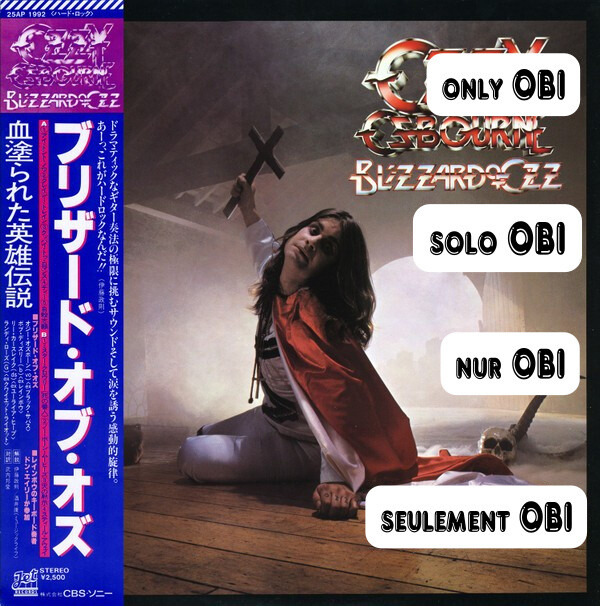 Ozzy Osbourne Blizzard of Ozz サイン入り Ozzy Osbourne signed 