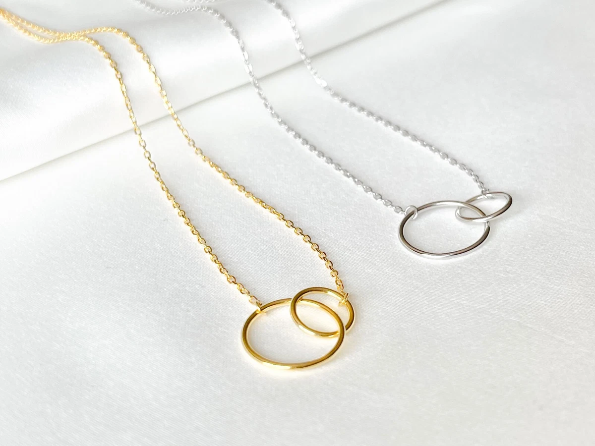 josie three ring necklace, silver • sisters for eternity - EFYTAL Jewelry