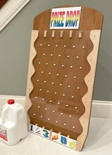 Elegant Wood Prize Drop Game for Trade Shows, Fairs, Parties. Full accessories