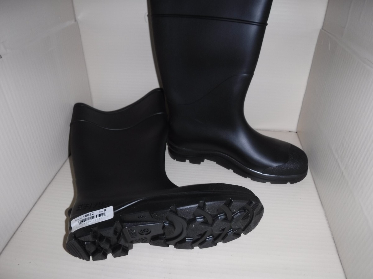 Size 9 black pvc rain boots Black Women main image 2