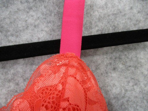 No Boundaries Women's Bra Large Triangle Bralette No Pad Adjustable Straps Pink - Picture 5 of 14
