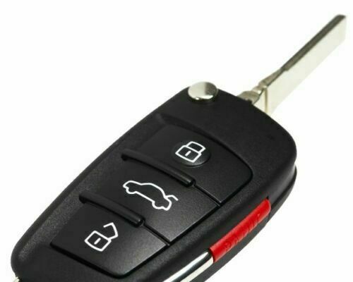 Best Quality New Audi A6 A4 A2 A8 TT Q7 Remote key Fob Replacement Case W/ LOGO - Foto 1 di 3