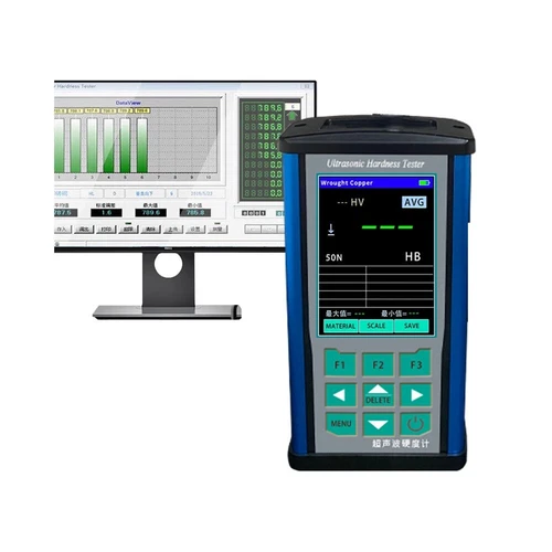 Digital Ultrasonic Hardness Tester 20N Probe Test Force for Metal Materials