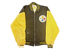 Vintage Pittsburgh Steelers NFL Reversible Mirage Varsity Jacket Adult Sz Medium