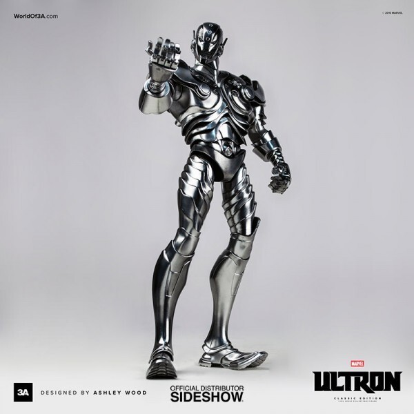 ThreeA 1/6 ウルトロン クラッシック.Ver Marvel - Ultron Classic Silver Version 1/6th Scale Action