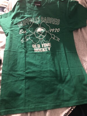 Reebok Buffalo Sabres Est. 1970 Old Time Hockey Medium Men New Green