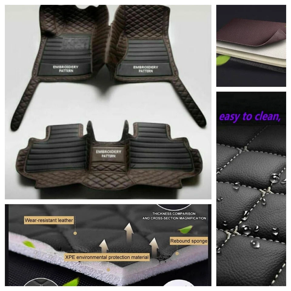 Alfombrillas de revestimiento para Toyota Echo 2000-2011 hechas a mano impermeables alfombrilla de coche Foto 2 de 4